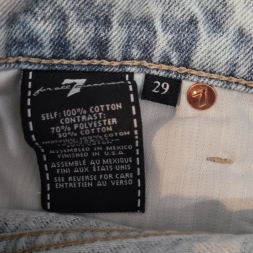 7 for all man kind Scalloped Frayed Hem Skirt size 29 Brand New With Tags